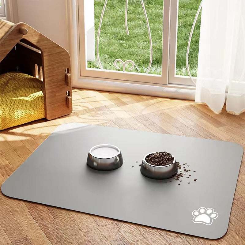 Waterproof Non-Slip Pet Feeding Mat with Anti-Skid Backing Bowlift