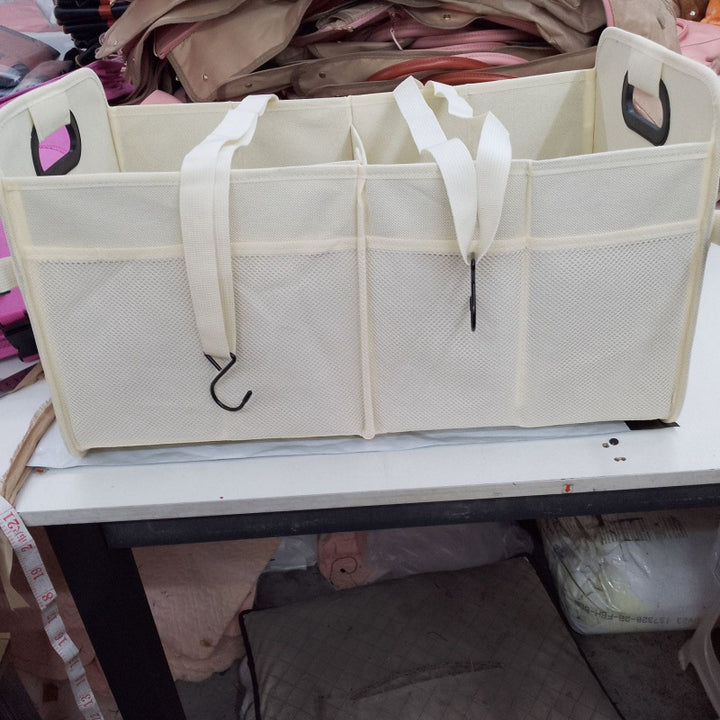 Organizer storage basket with side compartments Bowlift