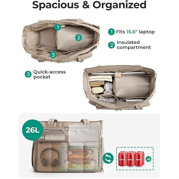 Insulated everyday and laptop bag Bowlift