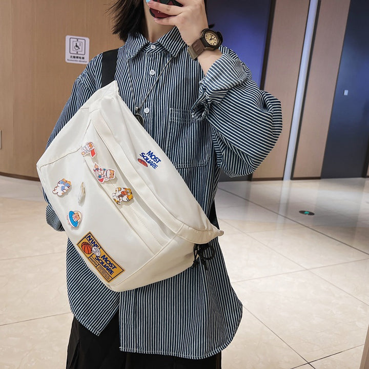 Casual Shoulder Bag With Playful Design Bowlift