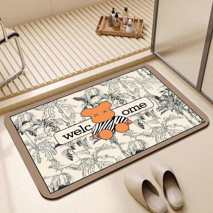 Decorative Cartoon-Themed Floor Mat Bowlift