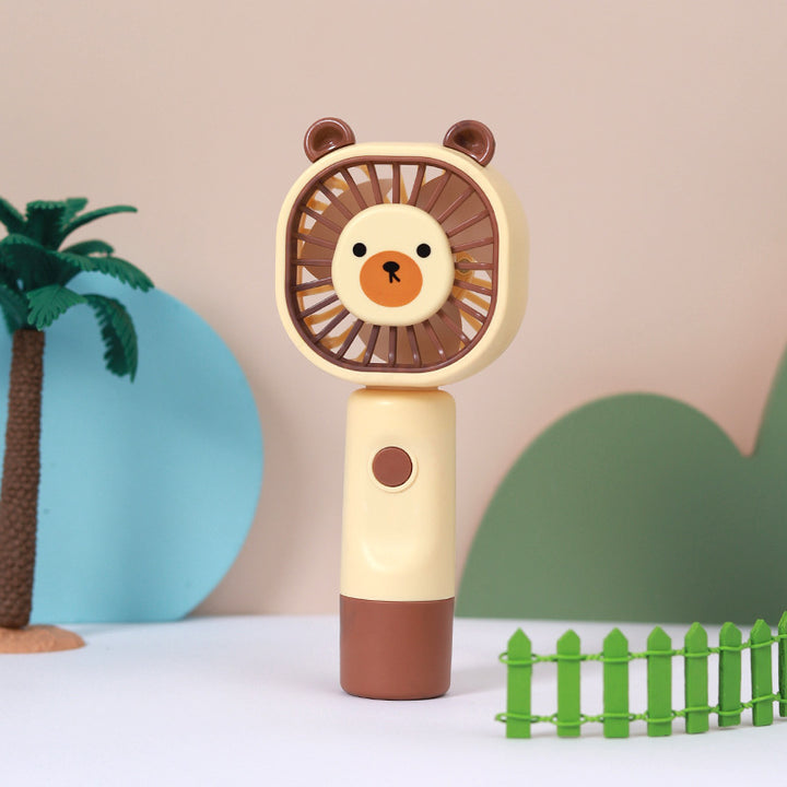 Women's portable handheld fan with animal design Bowlift