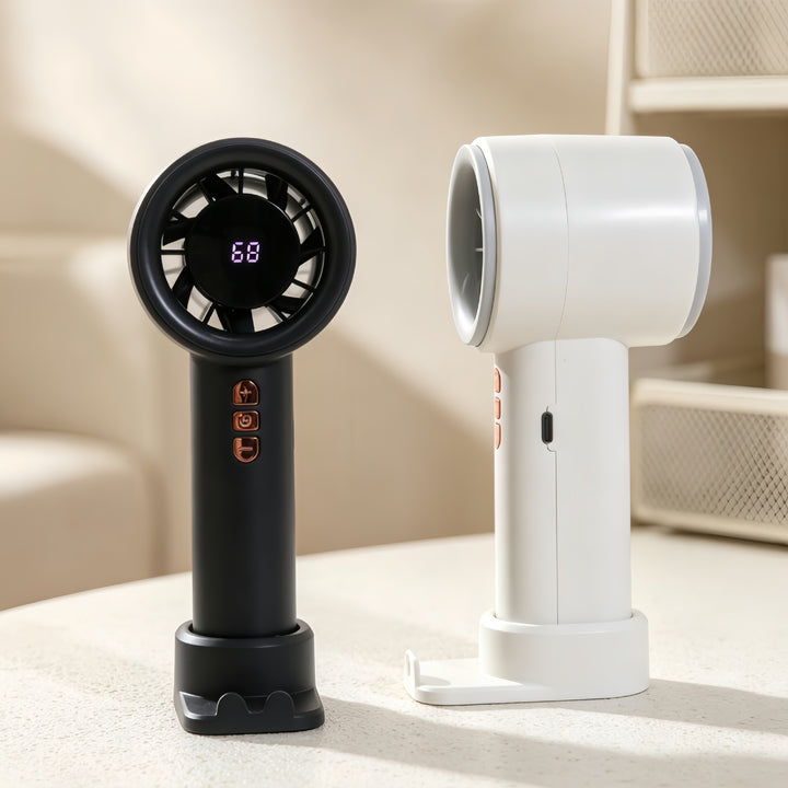 Portable Cooling Fan with Precise Temperature Display Bowlift