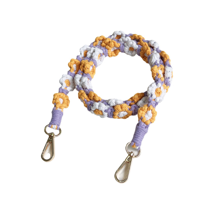 Handcrafted Macrame Pet Leash Bowlift