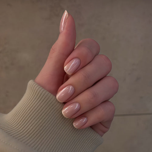 Elegant Glossy Press-On Nails Bowlift