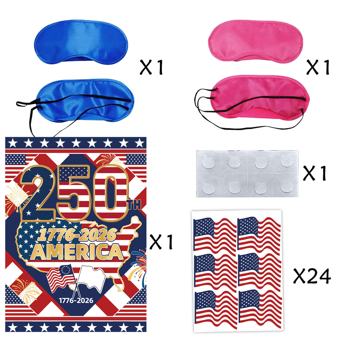 Unisex nan patriotic party glasses made of sturdy cardboard with USA flag design and fireworks toppers Bowlift