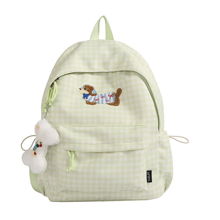 Charming Animal Embroidery Backpack Bowlift