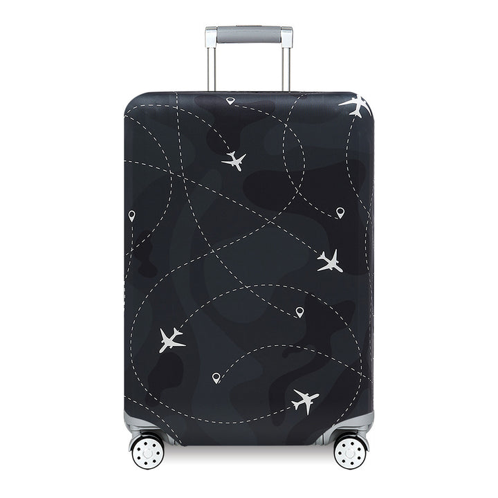 Unisex hard-shell travel suitcase with artistic landscape design Bowlift