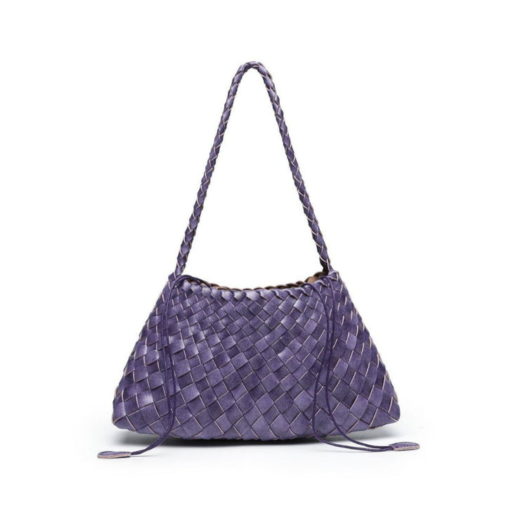 Textured Woven Slouchy Shoulder Bag Bowlift