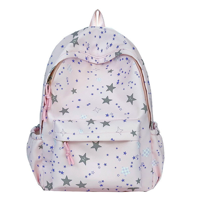Star-Patterned Travel Backpack