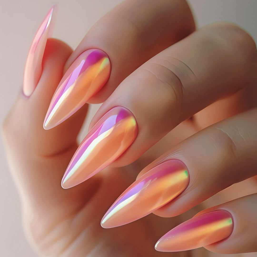 Artistic Gradient Press-On Nails Bowlift
