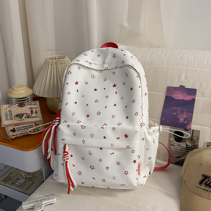Fashionable backpack with colorful star pattern Bowlift