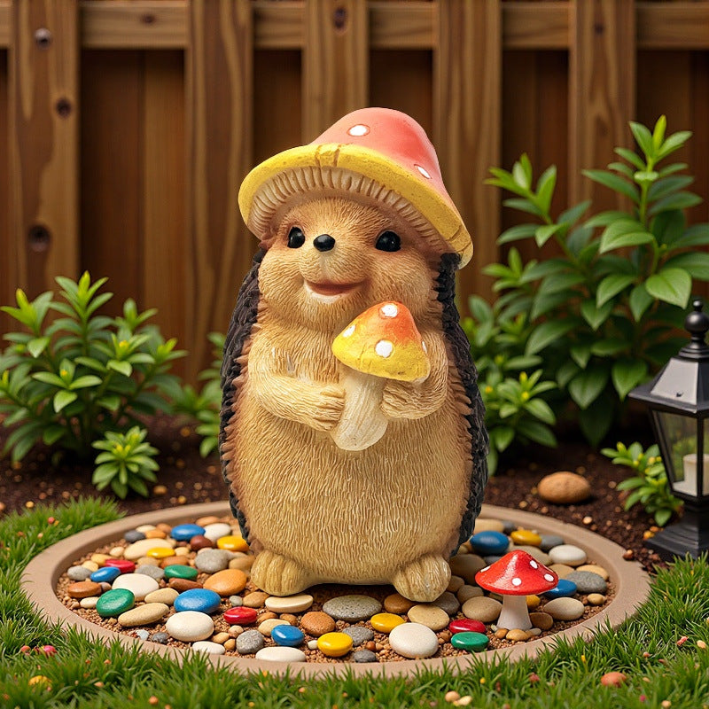 Cute hedgehog sculpture with fruit bowl Bowlift