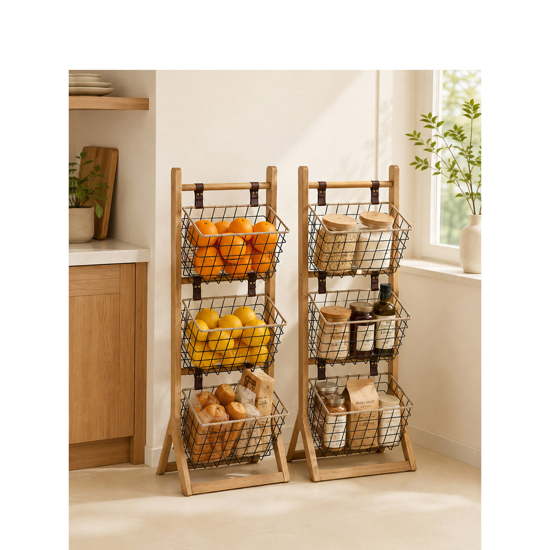 Multifunctional Wire Basket Stand Bowlift