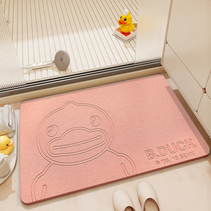 Playful Cartoon Bath Mat Bowlift