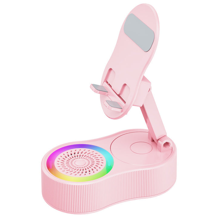 Unisex multitasking smartphone mount with integrated Bluetooth speaker Bowlift