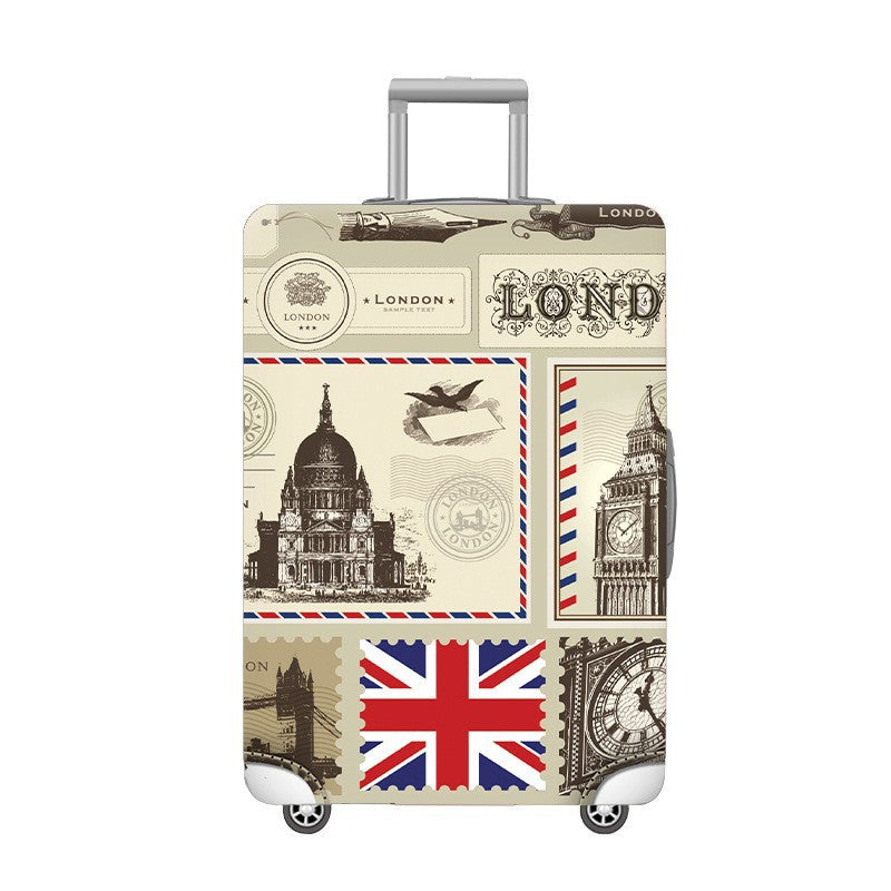 Unisex hard shell trolley with eye-catching marble print, telescopic handle and impact-resistant construction Bowlift