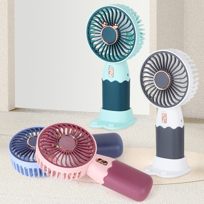 Ladies portable table fan with flexible holder Bowlift