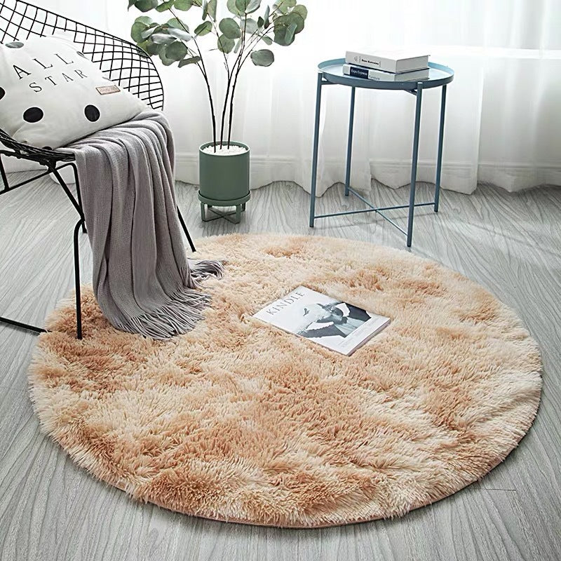 Plush Round Area Rug