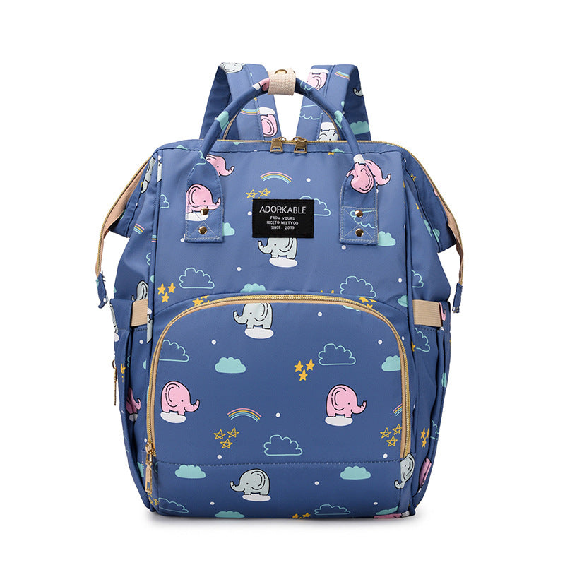 Playful Unicorn Print Diaper Backpack Bowlift