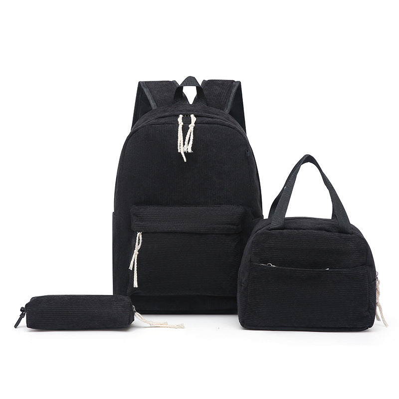 Backpack set with Playful Strawberry Pattern Bowlift