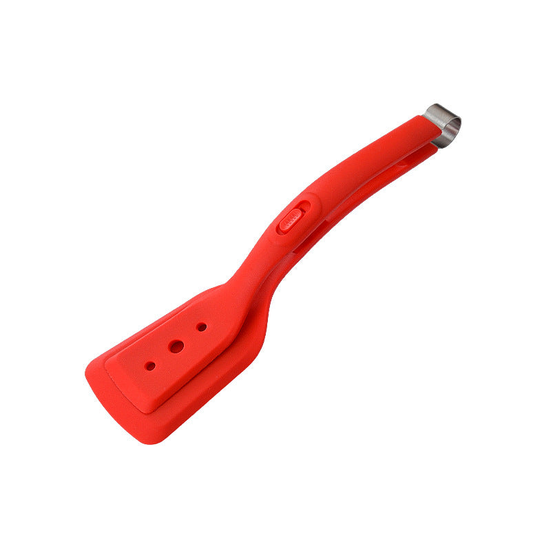 Ergonomic silicone spatula with stainless steel accents Bowlift