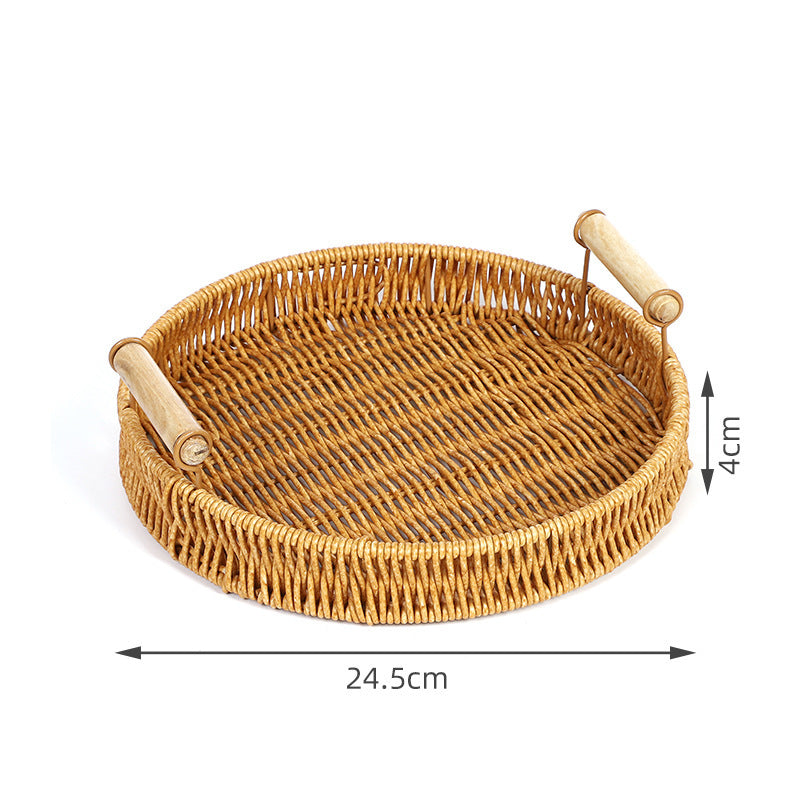 Home Organization Decorative Wicker Basket Bowlift