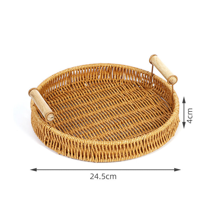 Home Organization Decorative Wicker Basket Bowlift