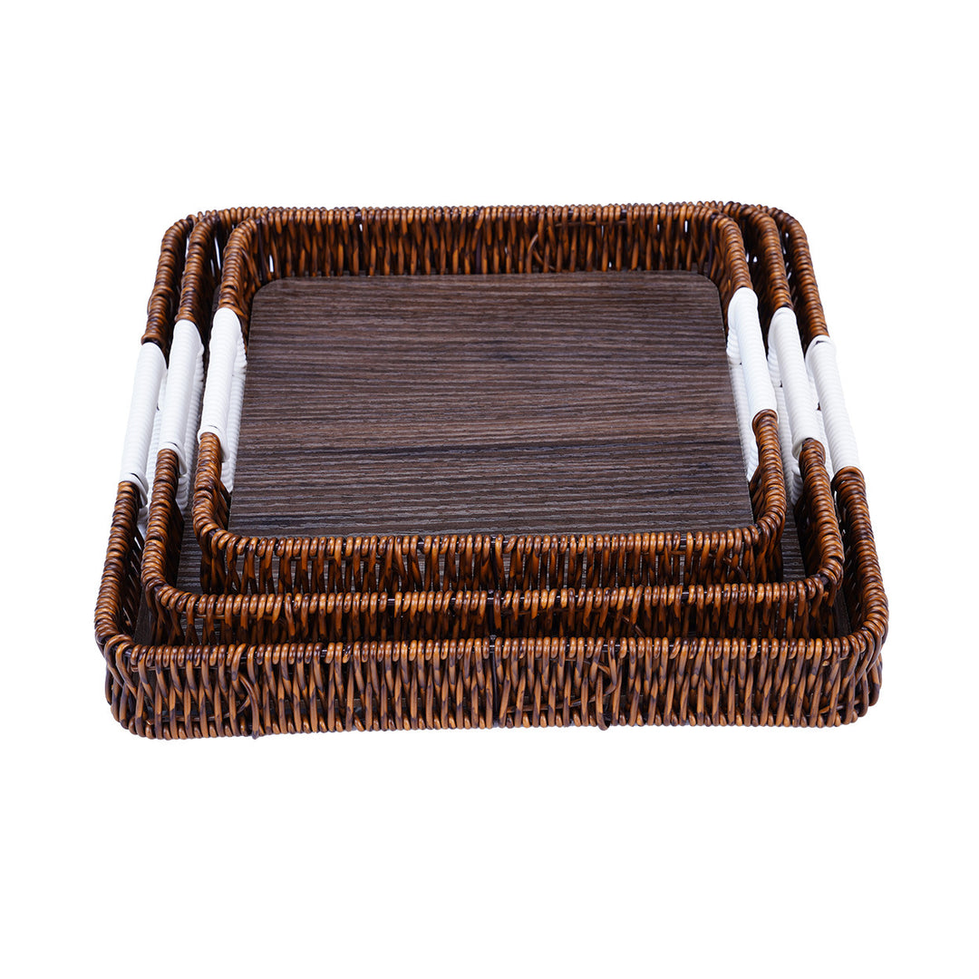 Stylish Handwoven Serving Tray Bowlift