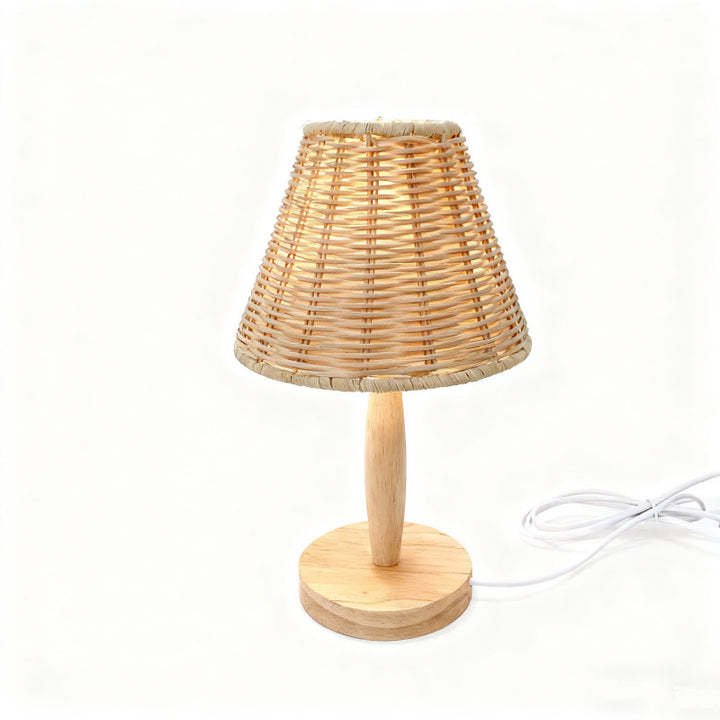 Woven Table Lamp Bowlift