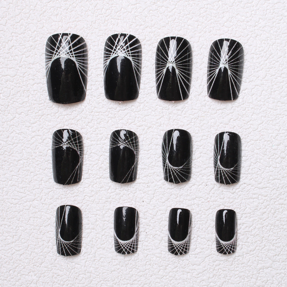 Geometric Patterned Press-On Nails Bowlift
