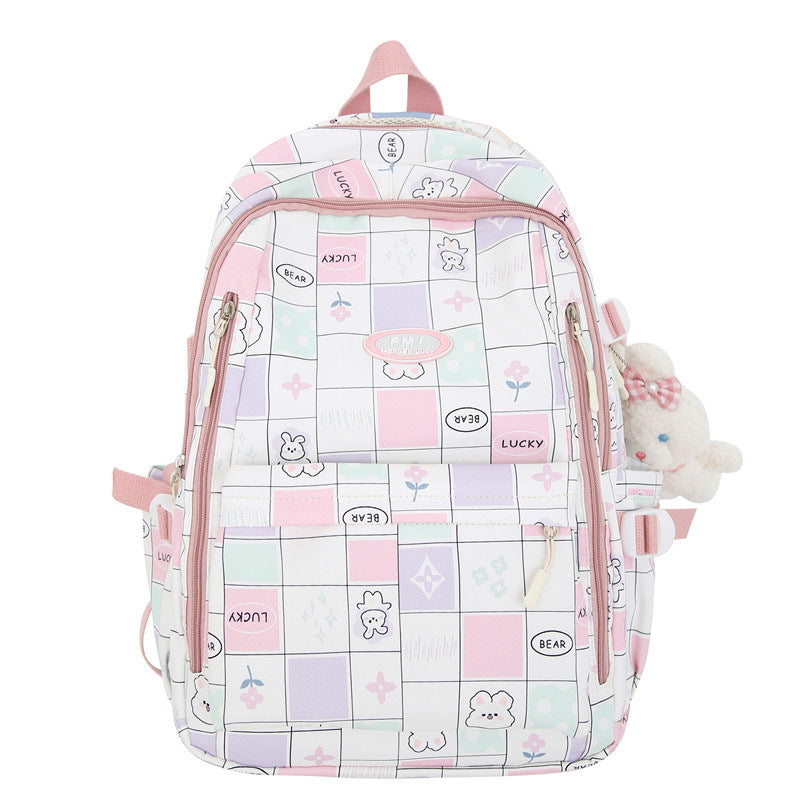 Cute Animal-Themed School Backpack Bowlift