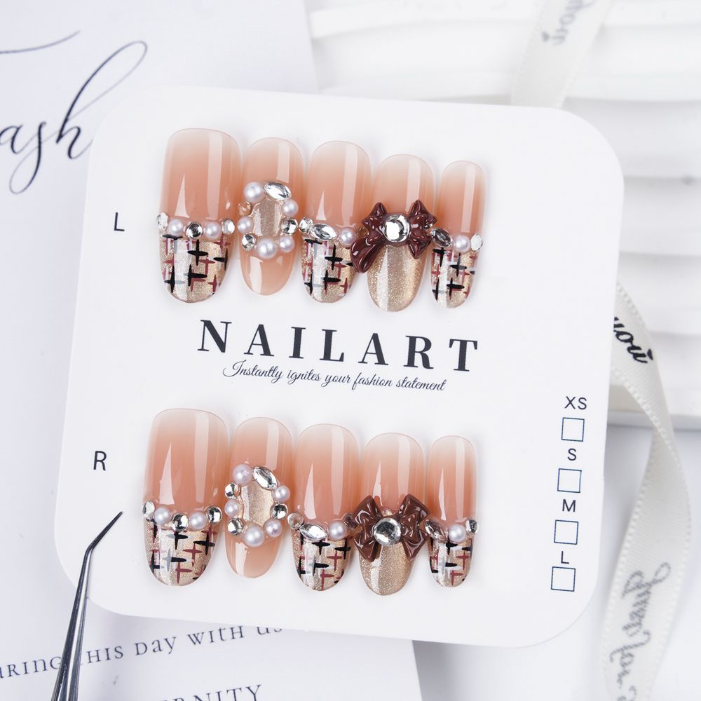 Creative Thematic Press-On Nail Set Bowlift