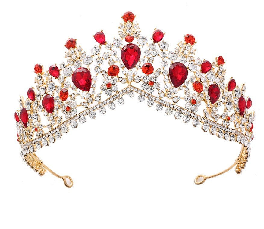 Women's Glamorous Tiara with Rhinestone and Crystal Embellishments Bowlift