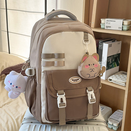 Multi-Compartment Casual School Backpack
