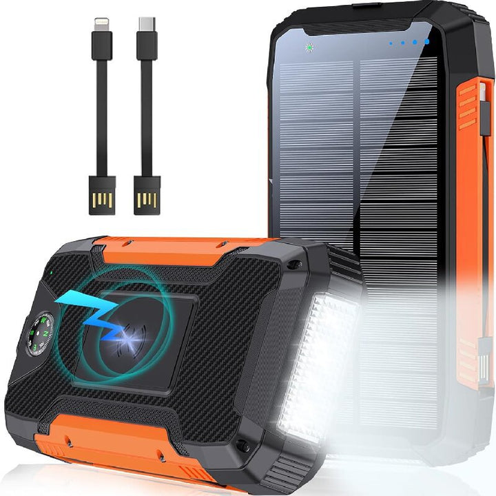 Robust Solar Powerbank with Integrated Compass and LED Lighting Bowlift