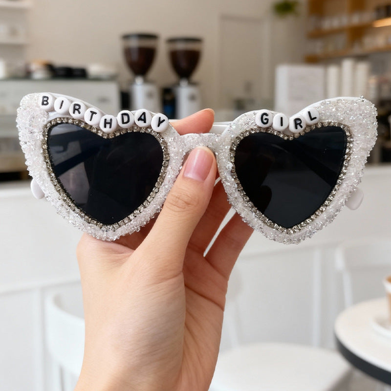 Heart-Shaped Celebration Sunglasses Bowlift