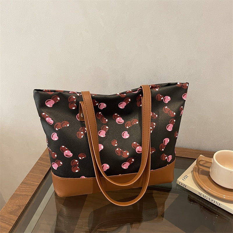 Playful Printed Canvas Tote Bag Bowlift