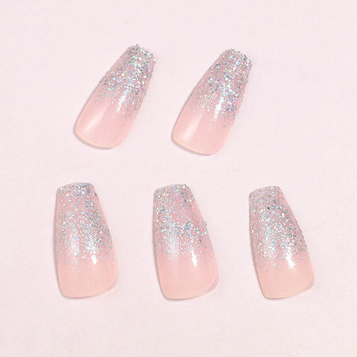 Luxury Glitter Ombre Press-On Nail Set Bowlift