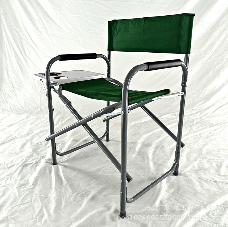 Comfortable Folding Chair With Side Shelf Bowlift