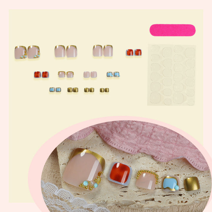 Elegant Decorative Press-On Nails Bowlift