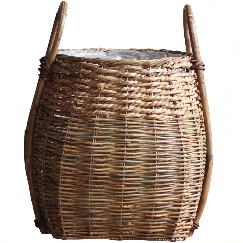 Braided storage basket with practical handles Bowlift