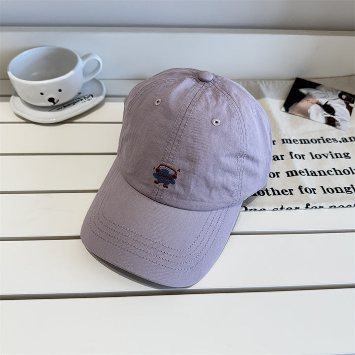Women's Embroidered Cartoon-Themed Baseball Cap Bowlift