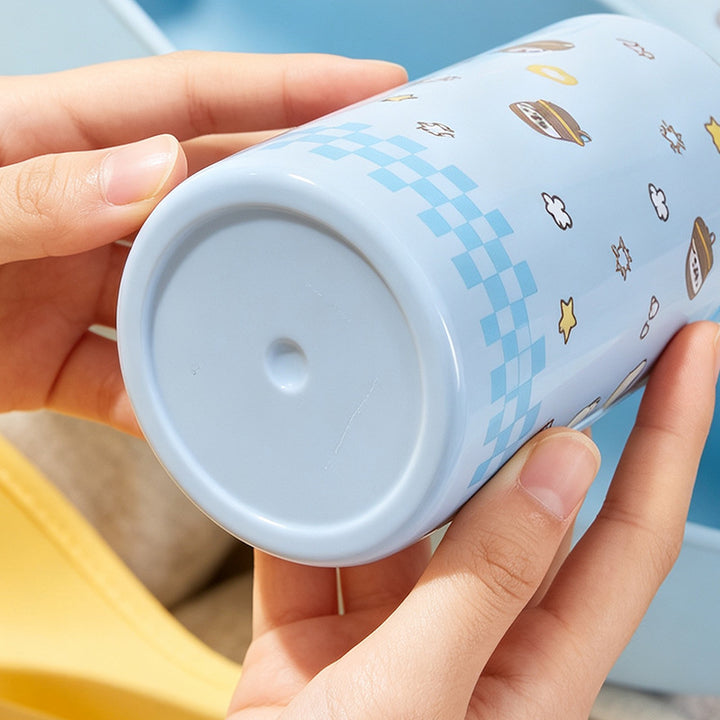 Women's insulated bottle with practical carrying device and playful design Bowlift