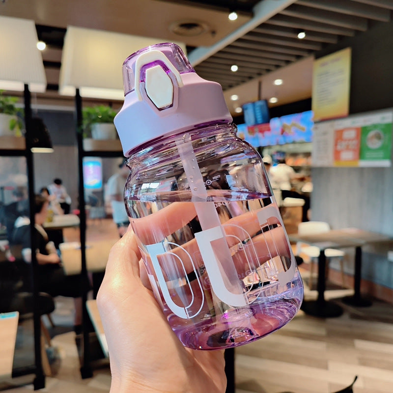 Ladies Ergonomic Water Bottle with Leak-Proof Lid Bowlift