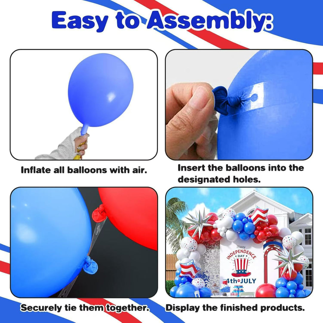 Unisex nan extra large balloon garland and column decor for outdoor parties with star foil accents Bowlift