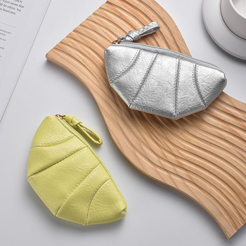 Leather Zip Coin Purse Bowlift