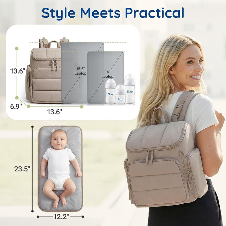 Insulated Multi-Pocket Backpack Bowlift