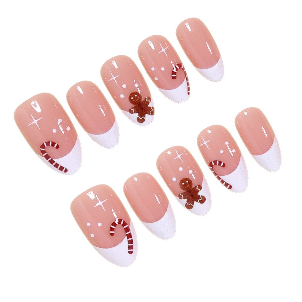 Holiday-Themed Press-On Nail Art Bowlift