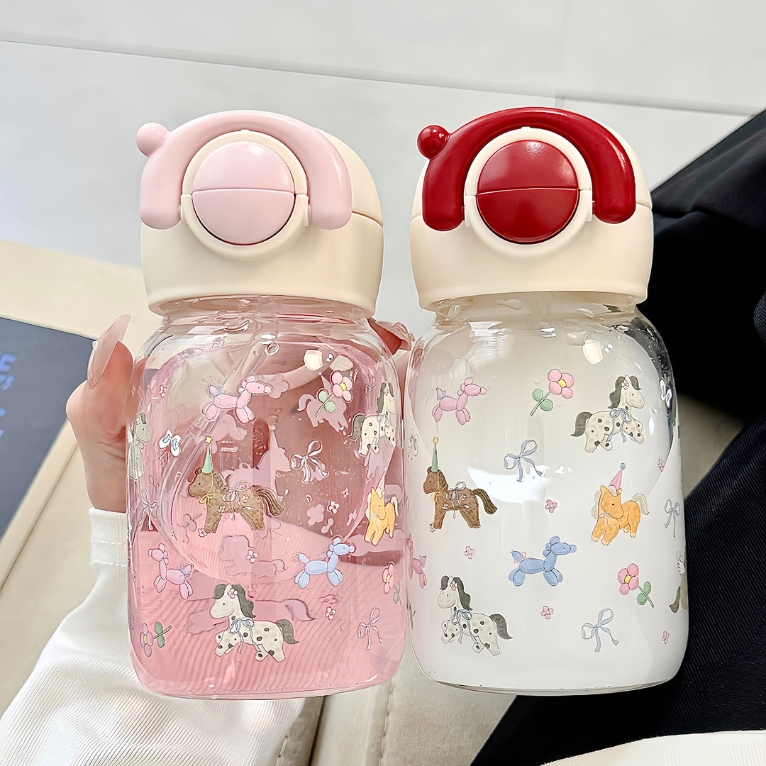Women's funny drinking bottle with cute animal motif Bowlift